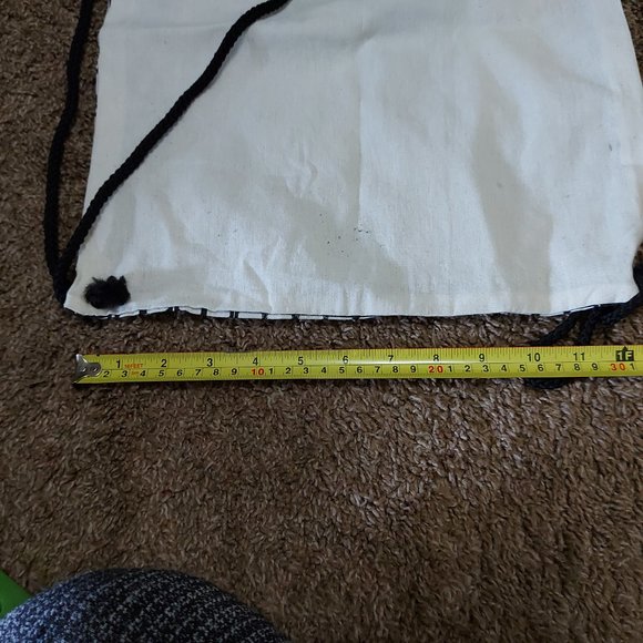 Rabbit and Empee Canvas Drawstring Bag - Picture 4 of 5